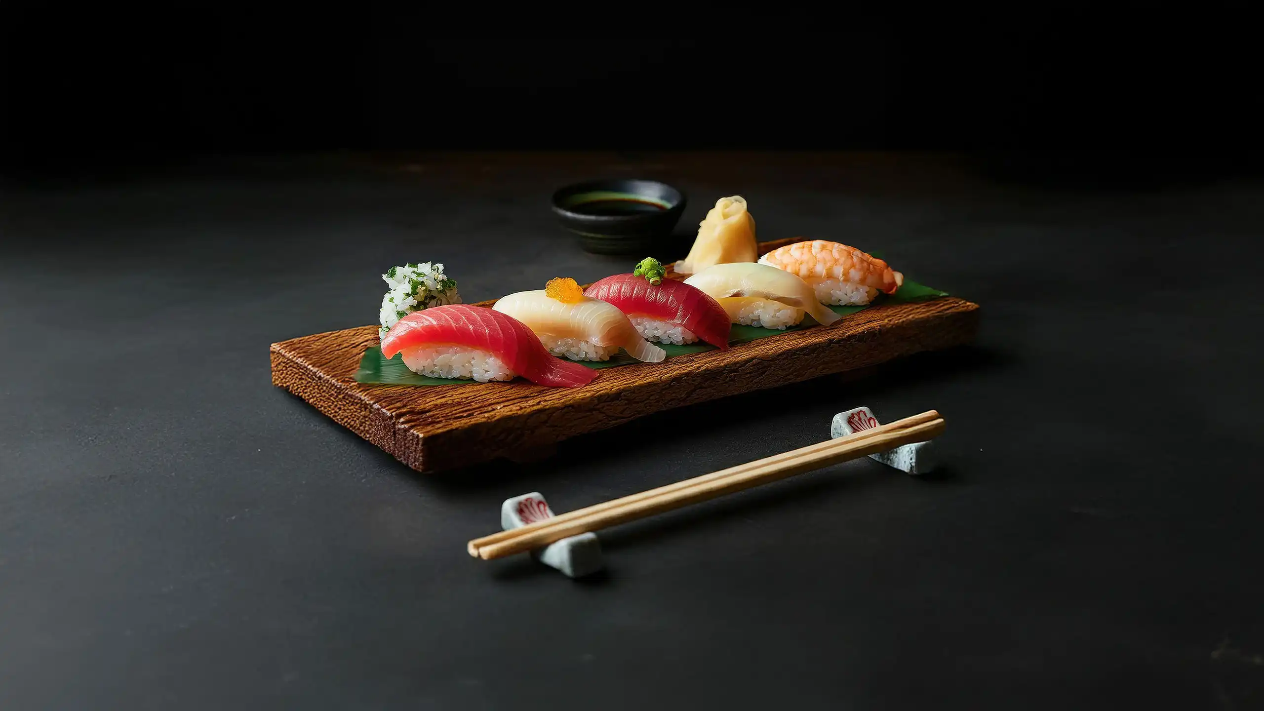 Delicious sushi platter at Ginkjo Japanese restaurant in Luxembourg